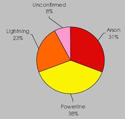 Proportion of fire ignition sources
