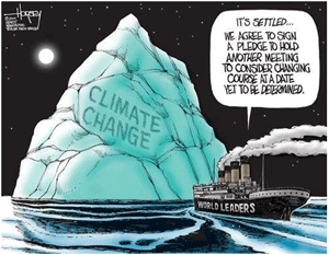 climate change ship & iceberg