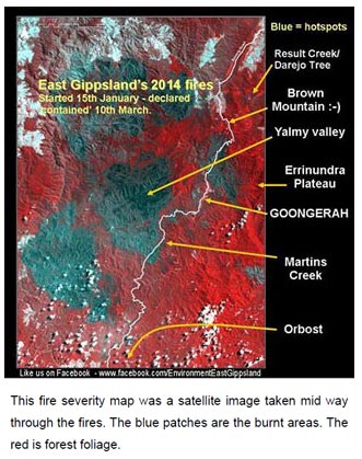 map showing EG fires