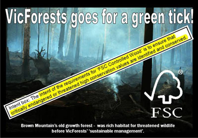 VicForests goes for a green tick